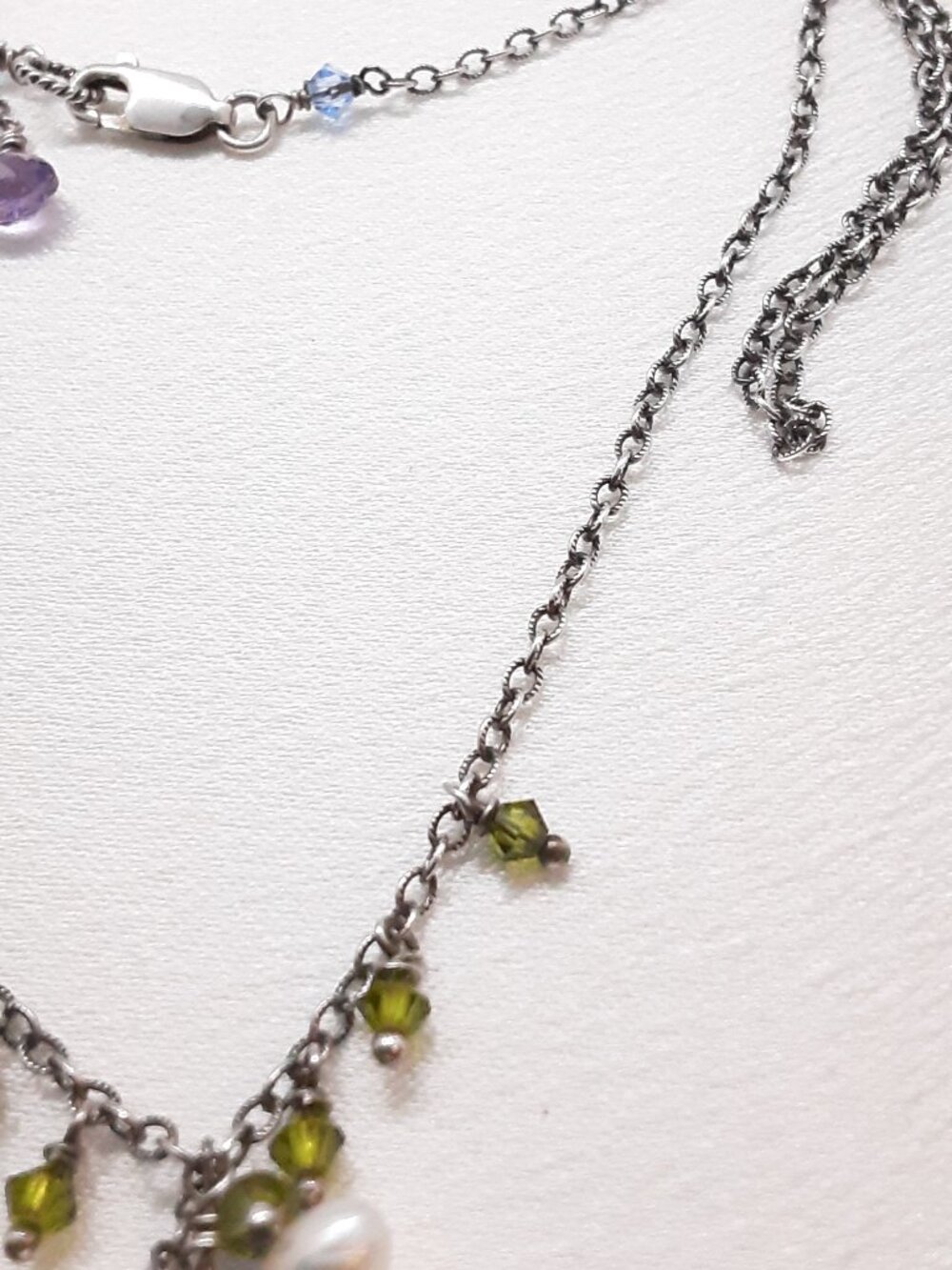 Western Dance Night. NEW amethyst pearl and turquoise necklace - Picture 5 of 8